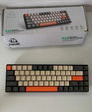 Teclado Mecánico Zhiyunleng Negro Naranja