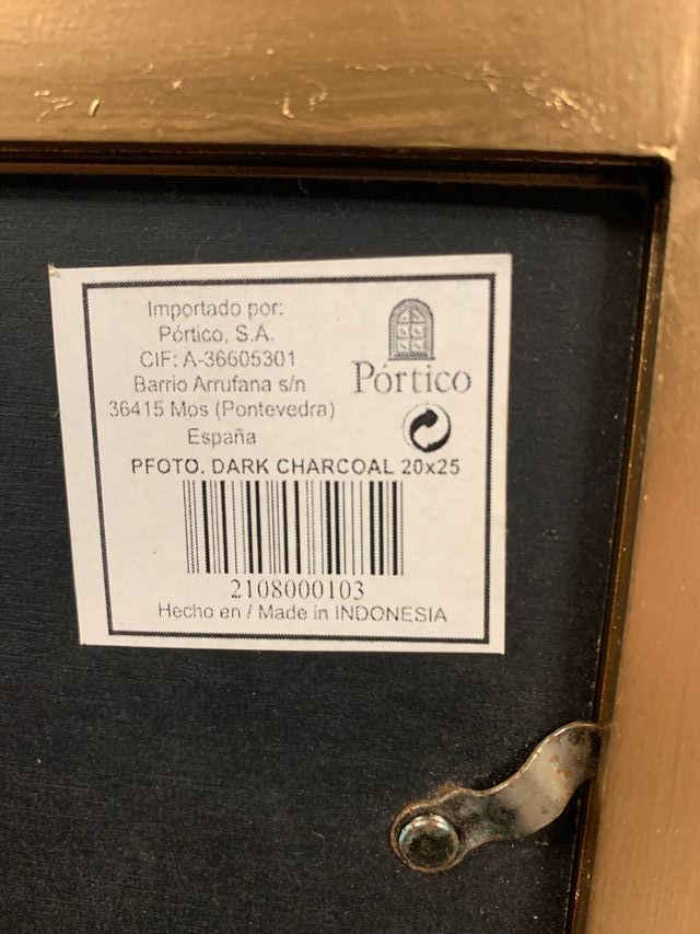 MARCO MADERA DECORADA  DORADO DE PORTICO