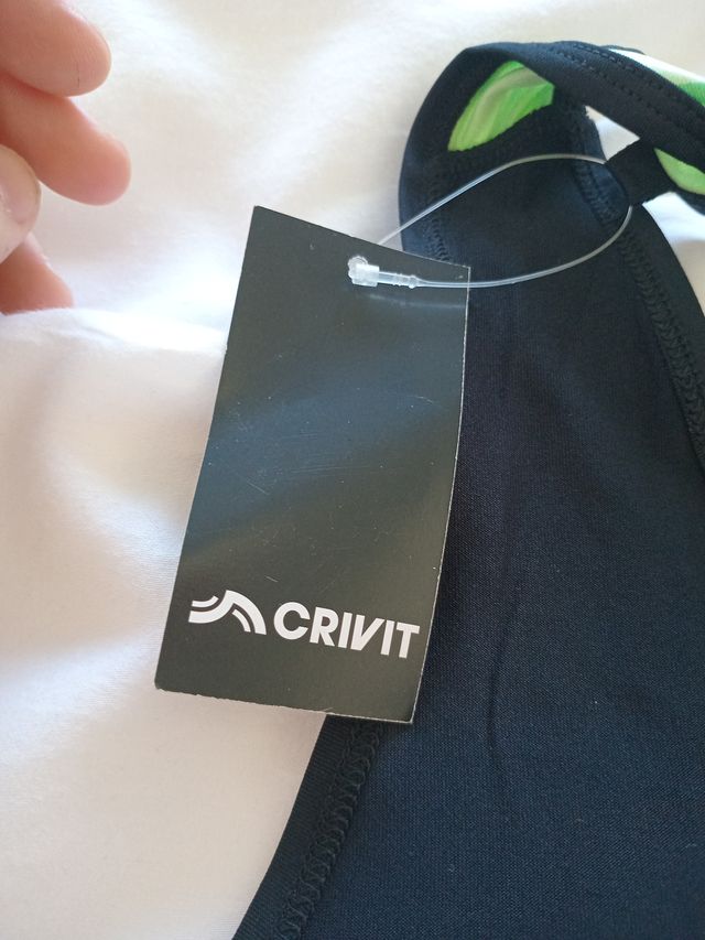 Camiseta Deportiva ORBIT Negra y Verde Talla L