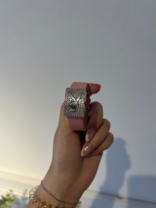 Reloj Playboy Rosa y Plateado