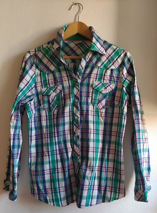 Camisa de cuadros de mujer