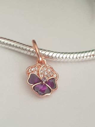 Charms colgante Flor Pensamiento.