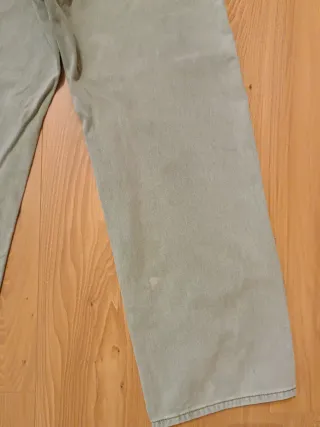 Jeans larghi vintage verdi