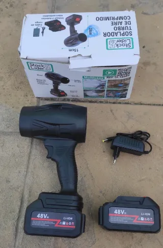 Soplador Turbo Aire Inalámbrico 2 Baterías 