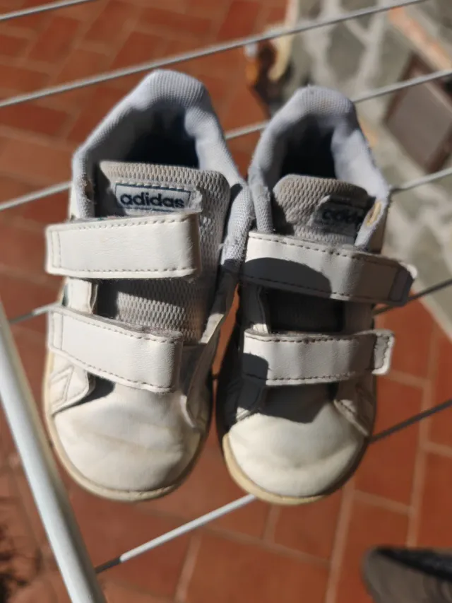 Scarpe Adidas Bambino Velcro Bianche