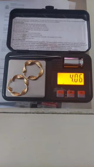 Pendientes Aro Oro 18K