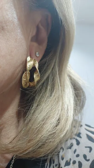 Pendientes Aro Oro 18K