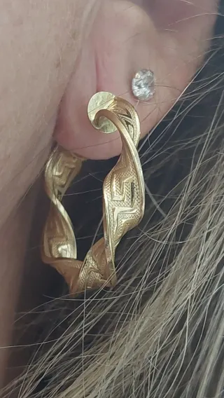 Pendientes Aro Oro 18K