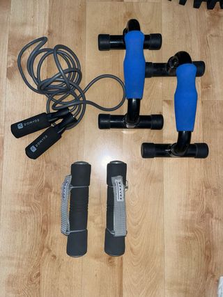 Set da palestra: corda e flessioni