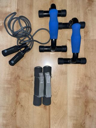 Set da palestra: corda e flessioni