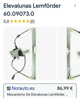 Elevalunas Eléctrico con Motor