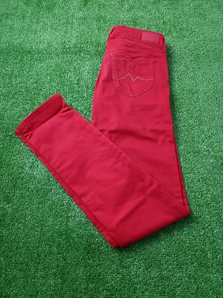 Pantalon Pepe Jeans Mujer Color Rojo Talla XS