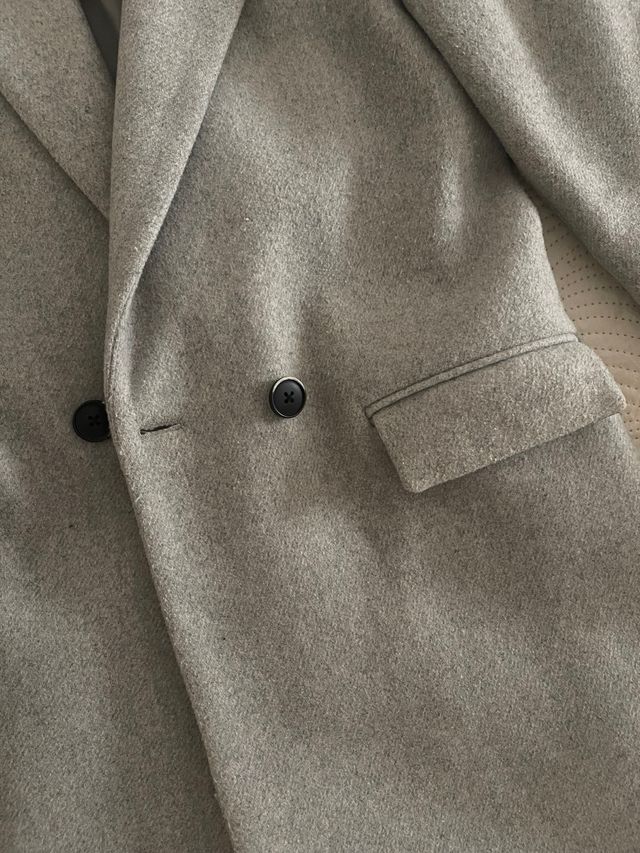 Abrigo Stradivarius Gris Talla M