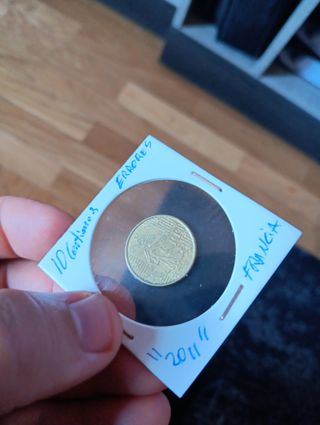 Moneda 10 Céntimos Francia 2011 Errores