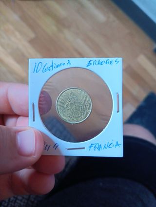Moneda 10 Céntimos Francia 2011 Errores