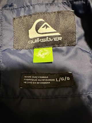 Cazadora Quiksilver Talla L Azul
