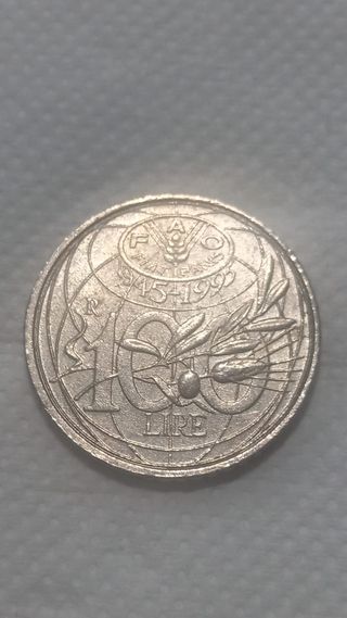 100 Liras Italia 1995 FAO