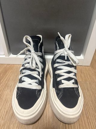 Converse plataforma negras