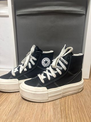 Converse plataforma negras