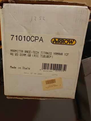 Colectores completo Arrow Titanio Yamaha R6