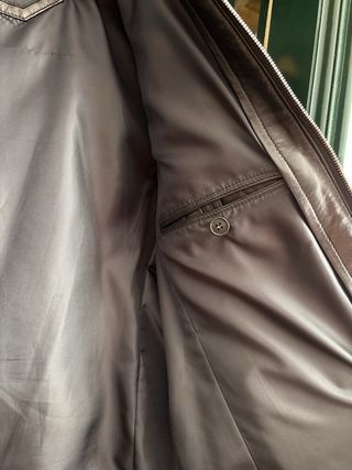 Chaleco de cuero Corneliani negro