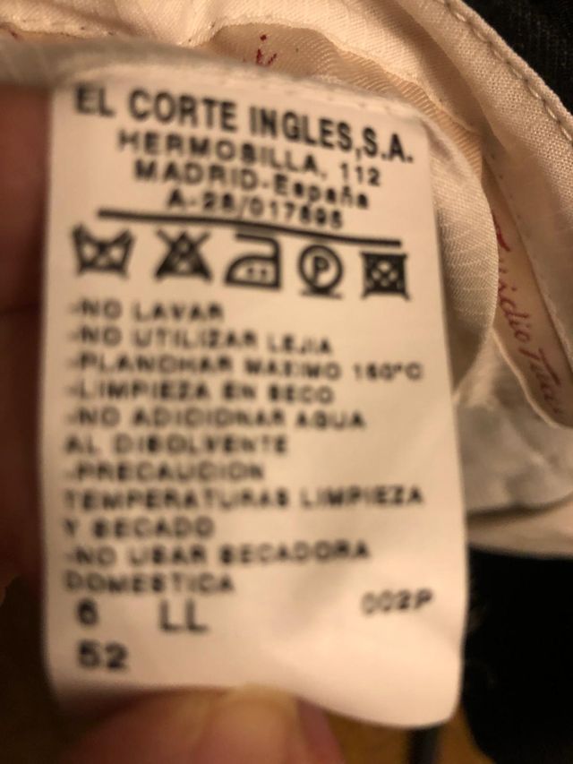 Traje de chaqueta y pantalón Ed Corte Inglés