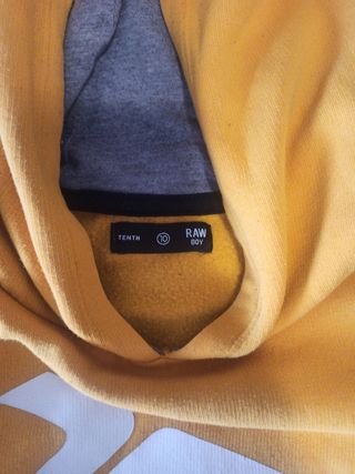 Sudadera Tenth Negra y Amarilla