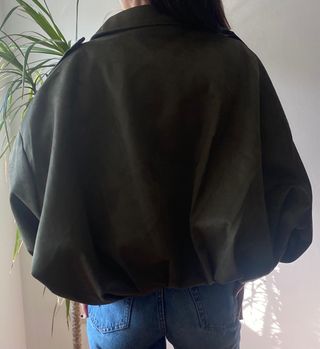 Chaqueta Verde Militar Oversize