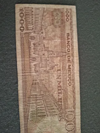 Billete 1000 Pesos Mexicanos