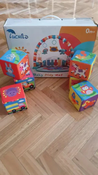 Gimnasio para bebé Baby Play Mat y 6 bloques