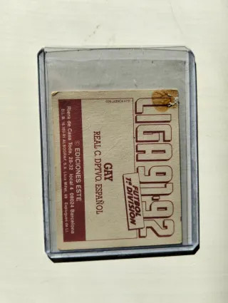 Cromo Gay Real C. Dptvo. Español 1991