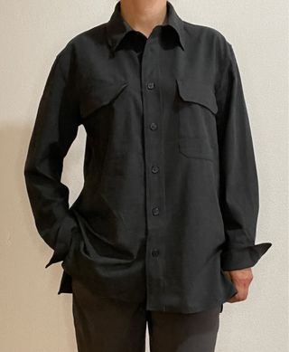 Camisa Oversize Zara Negra