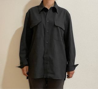 Camisa Oversize Zara Negra