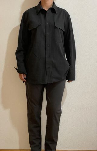 Camisa Oversize Zara Negra