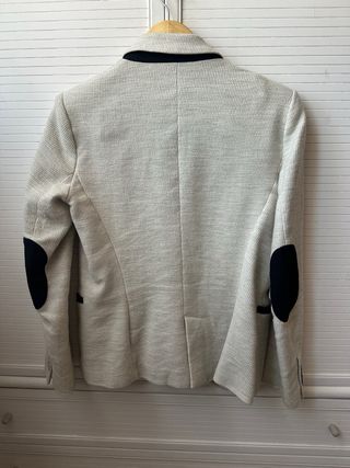 Blazer Zara Mujer Talla L Beige grisáceo 