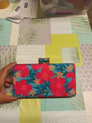 Bolso de mano floral