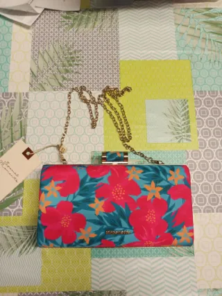Bolso de mano floral