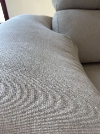 Sofá chaiselongue beige tela