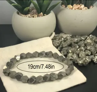Pulsera de piedra natural pirita