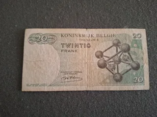 Billete 20 Francos Bélgica 1964
