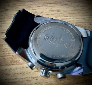 Reloj Marea Cronógrafo Negro Naranja