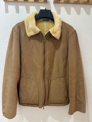 Chaqueta doble faz Benetton Beige