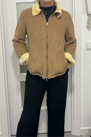 Chaqueta doble faz Benetton Beige