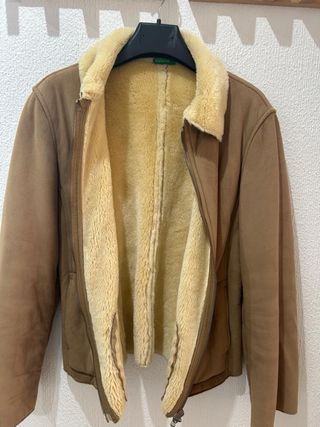 Chaqueta doble faz Benetton Beige