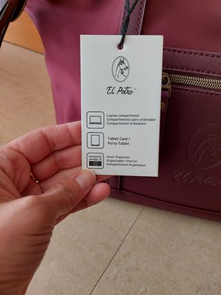 Bolso Tote El Potro Burdeos