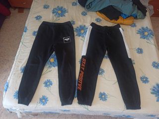 Pantalones Puma Negros y Blancos