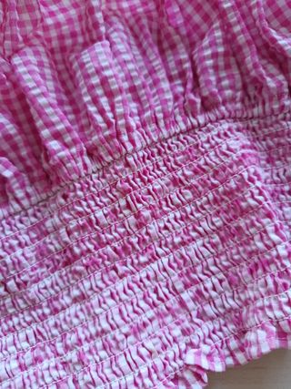 Top Vichy Zara Niña Rosa