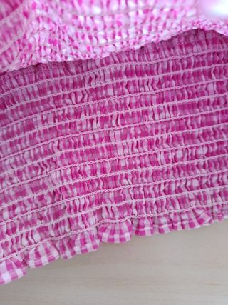 Top Vichy Zara Niña Rosa