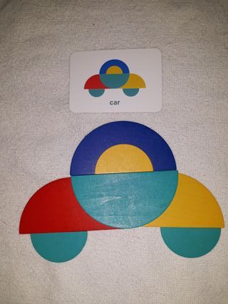 Puzzle Madera Figuras Geométricas Infantil
