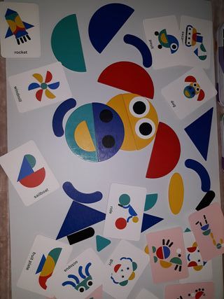 Puzzle Madera Figuras Geométricas Infantil
